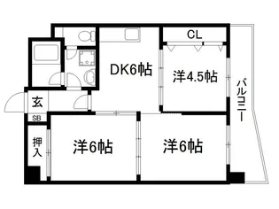 ウェルネス桃山【2階】の間取り