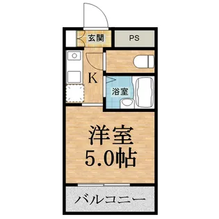 ダイアパレスステーションプラザ都賀【5階】の間取り