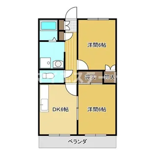 ウエルネスマンション【1階】の間取り