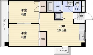 サンハイツ菊鈴【4階】の間取り