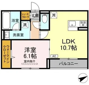 プエンテ【3階】の間取り