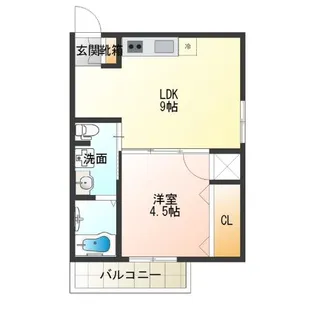 Fメゾン北加賀屋IV番館【3階】の間取り