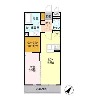 ベイリーフ【3階】の間取り