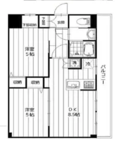 グリーンマンション【3階】の間取り