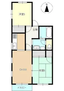 レジア和【1階】の間取り