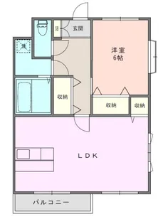 パークサイド杉山【2階】の間取り