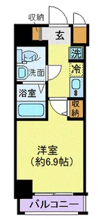 Rising place桜木町二番館【9階】の間取り