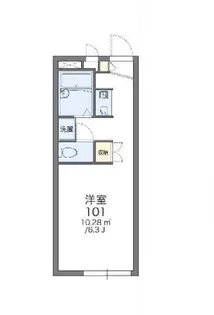 レオパレスヨコハマミナミ【2階】の間取り