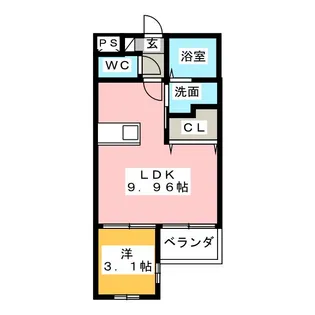 Belle Demeure (ベル ドゥムール)【1階】の間取り