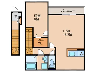 プリズムI【2階】の間取り
