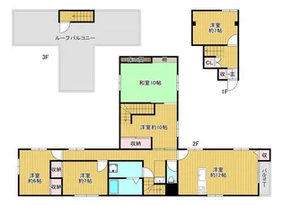 ロングヴィレッジ【2階】の間取り