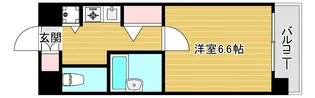 エスティライフ難波西【6階】の間取り