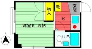 エスティビル【4階】の間取り