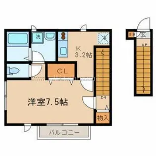 ラ・ルーシュ【2階】の間取り