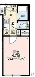 プレミエール柴又【1階】の間取り