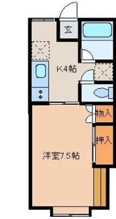 ネオパレス富田B棟【2階】の間取り