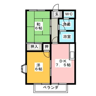 エクセランス内藤II【2階】の間取り