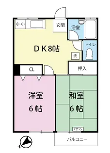 ウインズモアIII【1階】の間取り