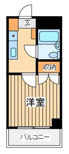 ベルヴェ府中【4階】の間取り