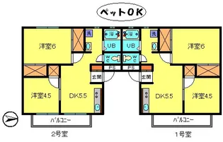 ガーデンハイツ【2階】の間取り