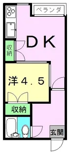 ハイツエレガンス山鹿【1階】の間取り