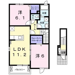 ルコネッサンス【2階】の間取り