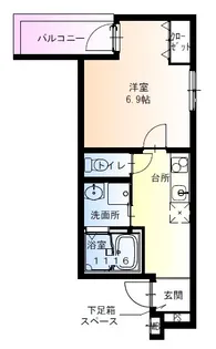 フジパレス今川駅東III番館【3階】の間取り