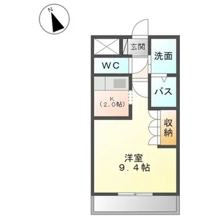 ロハス・オオアライII(LOHAS・オオアライII)【2階】の間取り