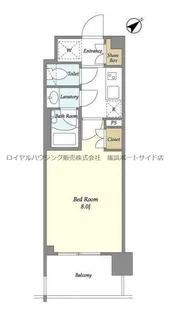BluRocK東神奈川【7階】の間取り