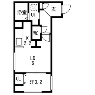COLORE N17W5(コローレ)【1階】の間取り