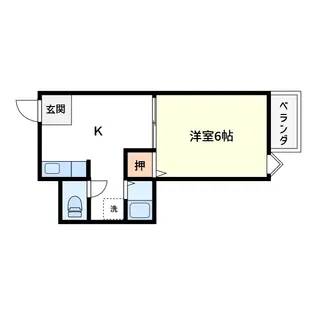 青葉丘コーポII【1階】の間取り