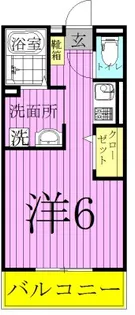 ジュネス西新井2【1階】の間取り