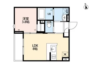 rn Terrace 三郷【2階】の間取り