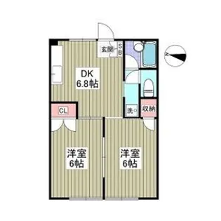 ニューフォレスト 宇都宮【1階】の間取り