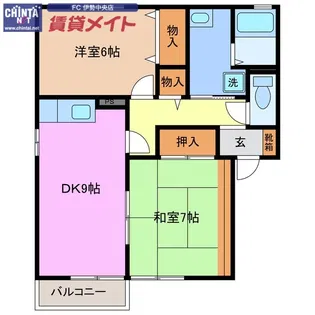 Green Park【2階】の間取り