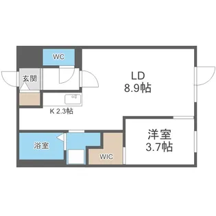 北斗エンブレム札幌北【3階】の間取り