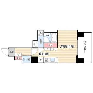 リーガル京都五条大宮【2階】の間取り