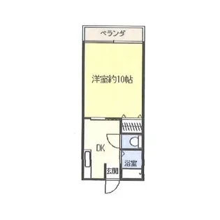 コーポ長沢【1階】の間取り