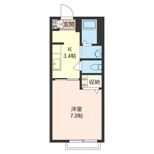 プチメゾンA【1階】の間取り