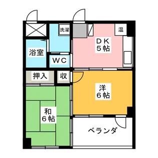スクウェアーコート【2階】の間取り