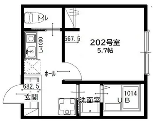 セジュール【2階】の間取り