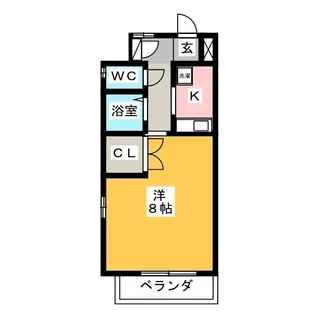 ドミール神谷【3階】の間取り
