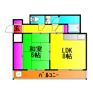 ドゥシンボ【2階】の間取り