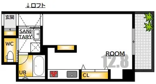 X-SELLヒラモト平和大通り【5階】の間取り