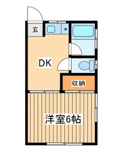 ユナイト石川町サンワ【1階】の間取り