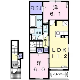 ベラカーサ プリモ【2階】の間取り