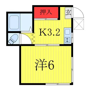 きよいコーポ【1階】の間取り