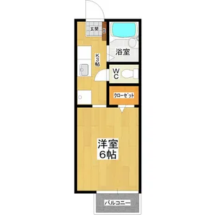 森ハイツ【1階】の間取り