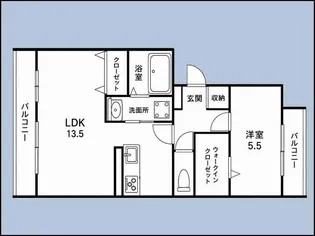 フェイバリッチ新和B【2階】の間取り