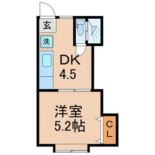 ヨコヤマハイツ【3階】の間取り